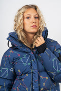 W Modul Pr Down Bomber Jacket - Cosmic Blue