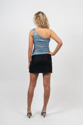 SATC Top - Blue Silver