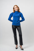 Fenja  LS T-Neck Top - Surf The Web