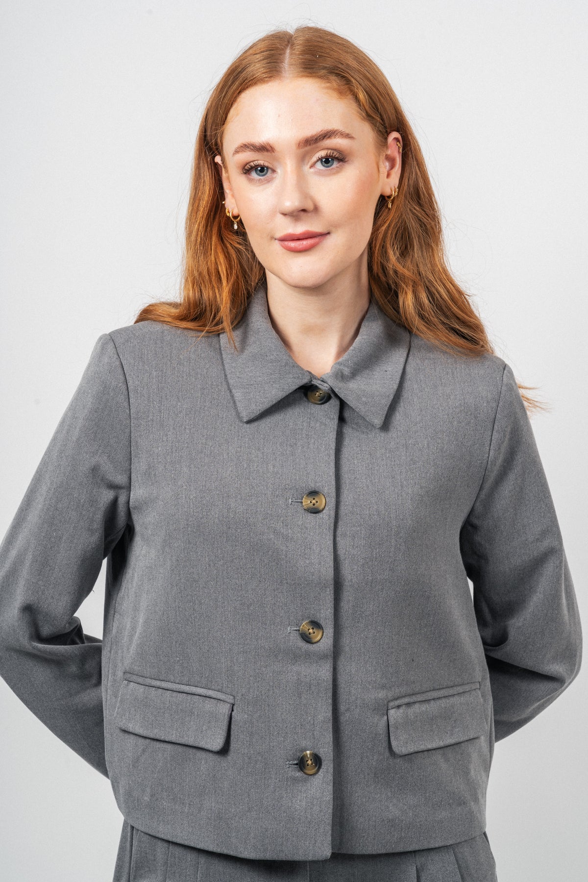 Henrika Blazer - Grey Melange
