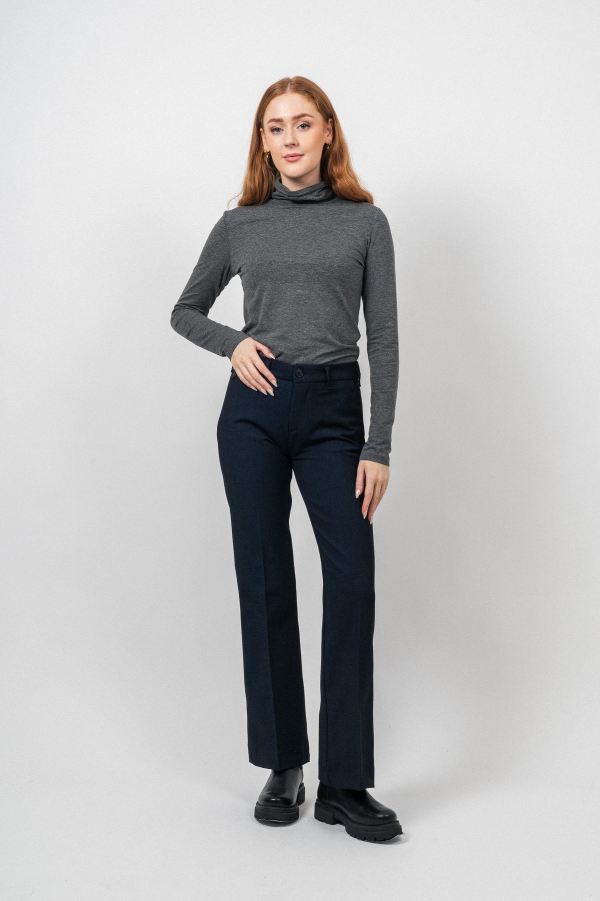 Parille R Top - Medium Grey Melange