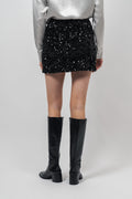 Shimmer Mini Skirt - Black