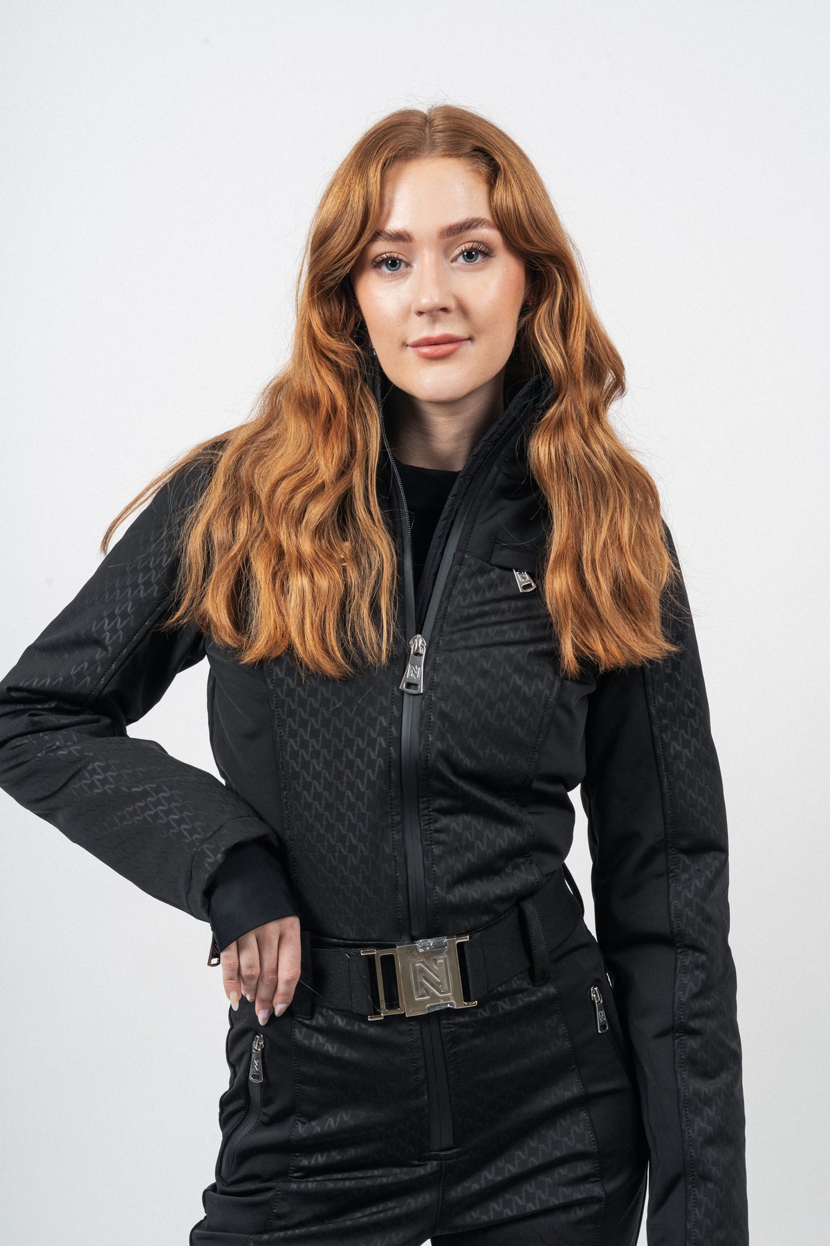 Logo Ski Jumpsuit - Black