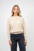 Femme Mohair O Pullover - Oatmeal Melange