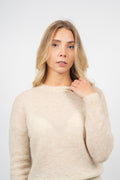 Femme Mohair O Pullover - Oatmeal Melange