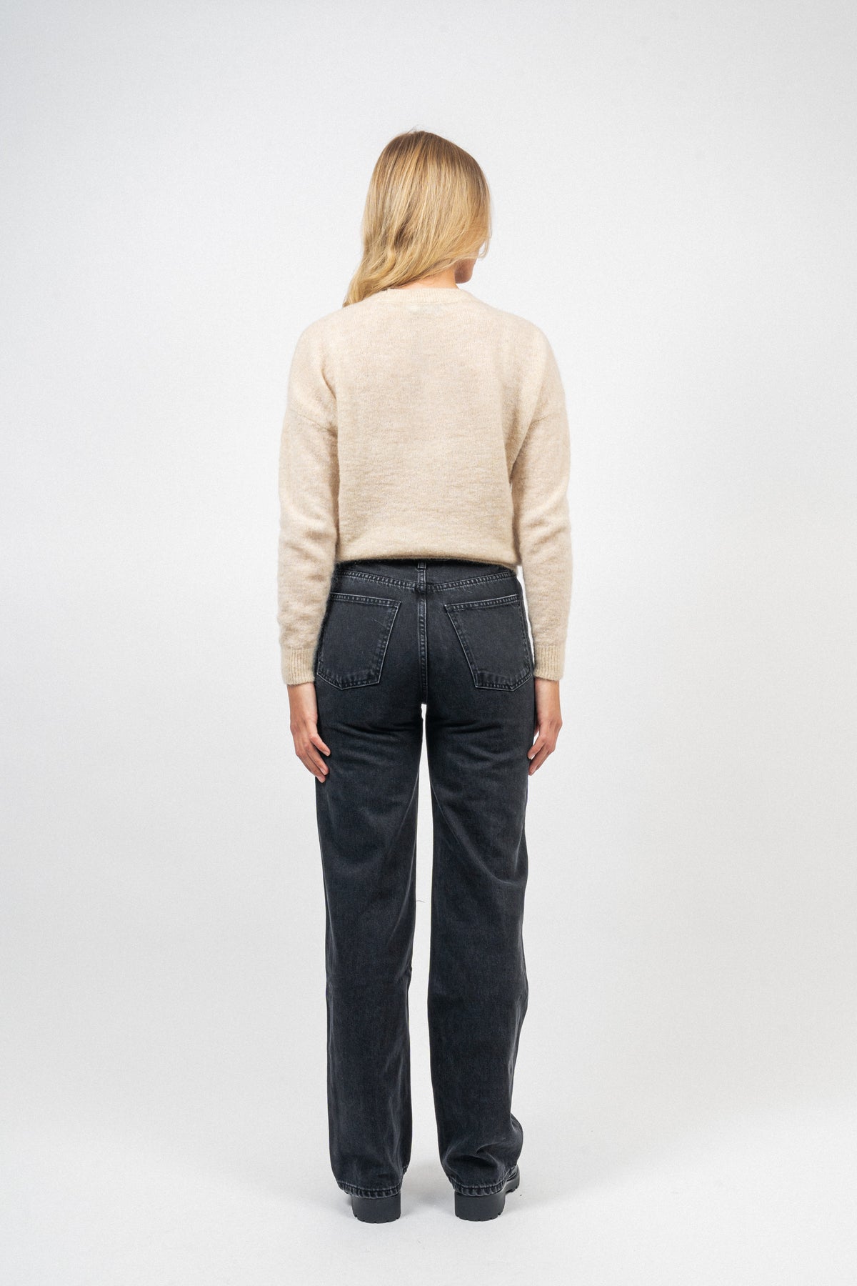 Femme Mohair O Pullover - Oatmeal Melange