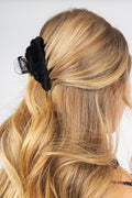 Glitter Katla Hair Claw - Black
