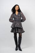Jade Wave Dress - Black Gold