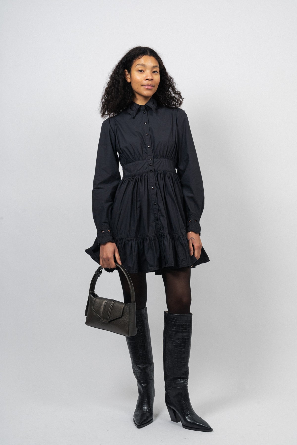 Daphne Bag Grain - Gunmetal
