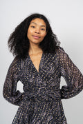 Jade Wave Dress - Black Gold