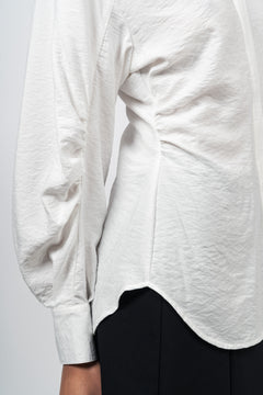 Vega LS Gathered Shirt - Snow White