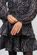 Jade Wave Dress - Black Gold