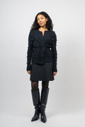 Talia Alpaca Cardigan - Black