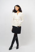 Talia Alpaca Cardigan - Ivory