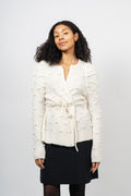 Talia Alpaca Cardigan - Ivory