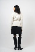 Talia Alpaca Cardigan - Ivory