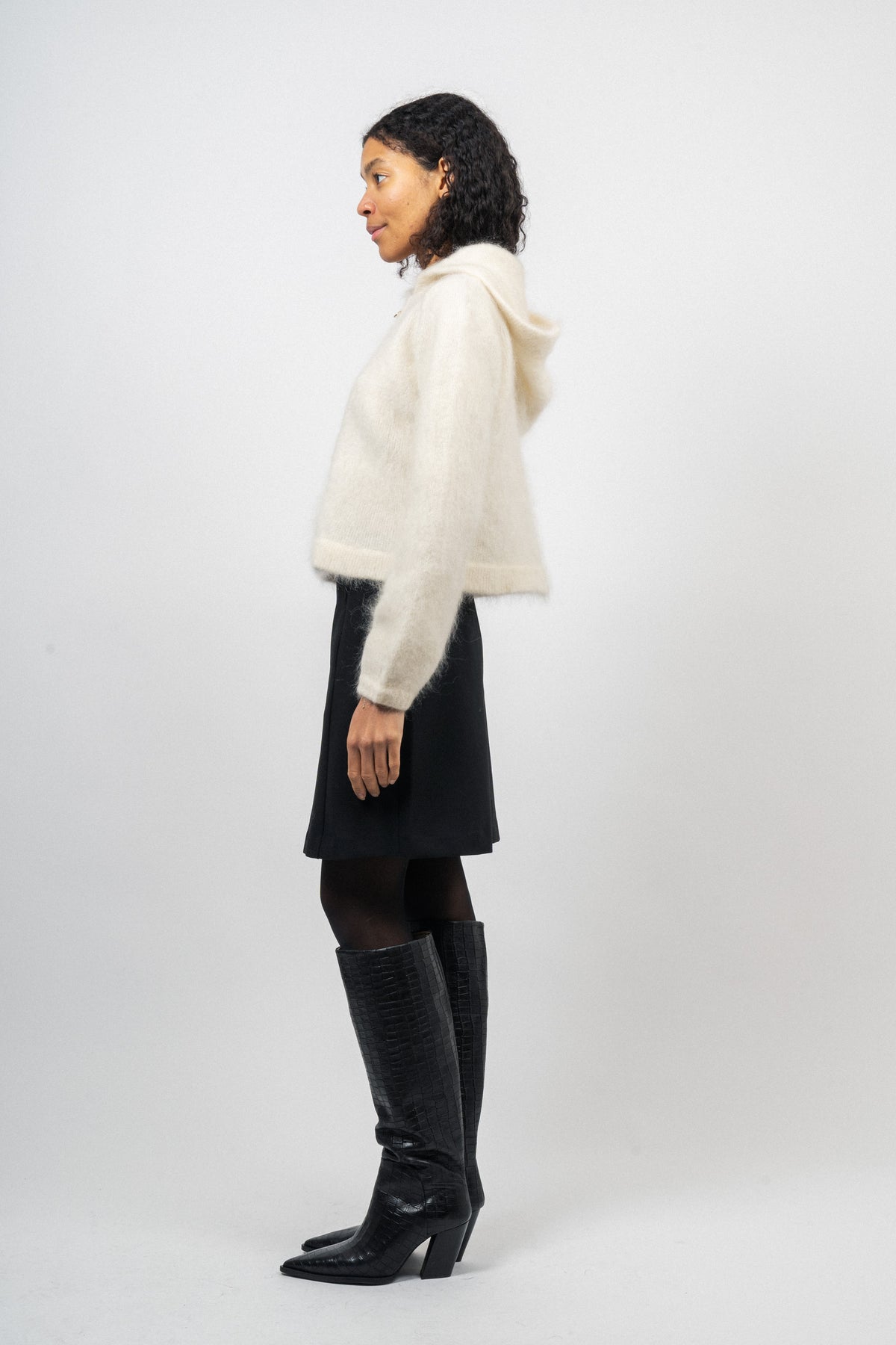 Hedda Chunky Cardigan - White