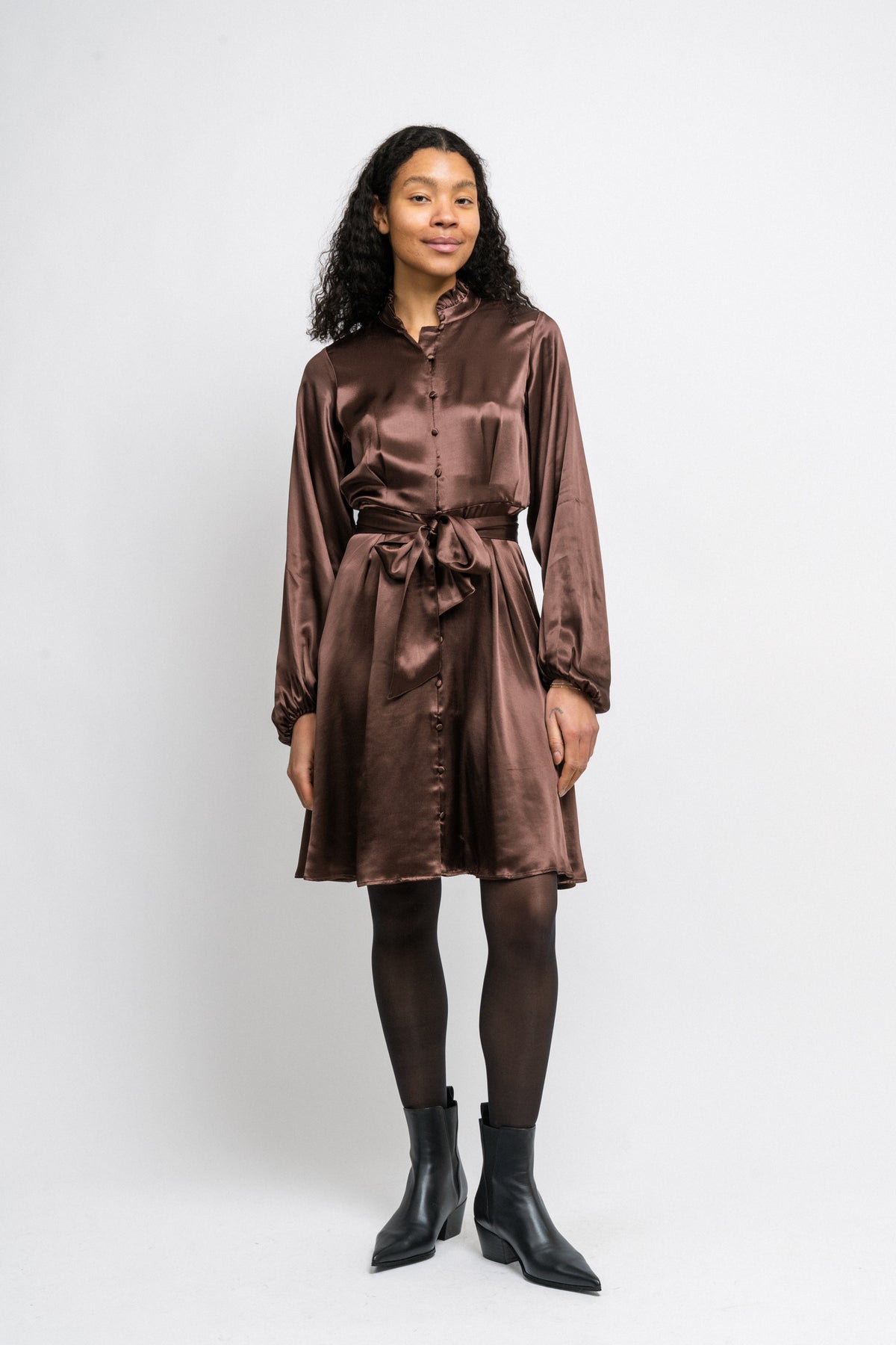 Mille-Dana Ls Short Dress - Java