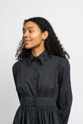 Poplin Mini Dress - Black