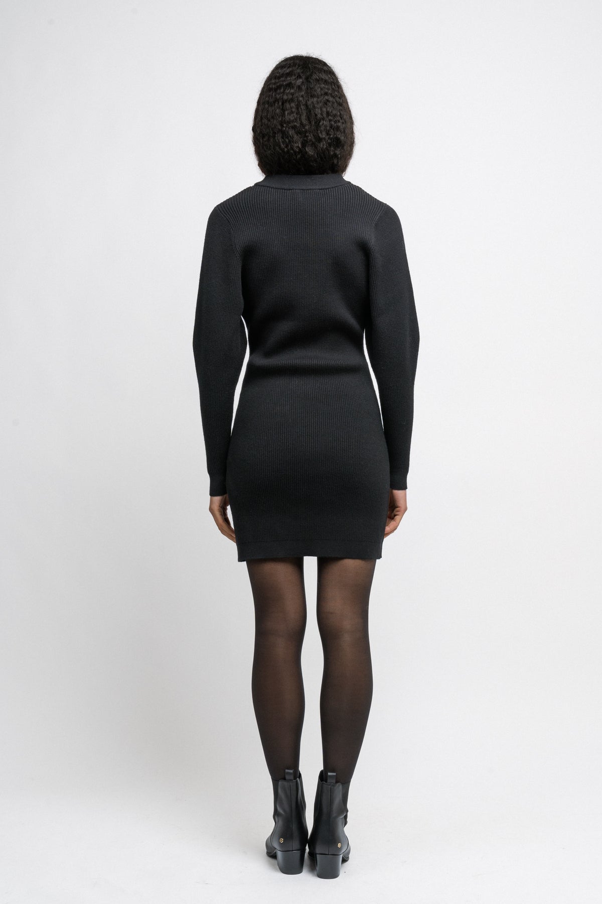 Mirabel LS Knit Dress - Black