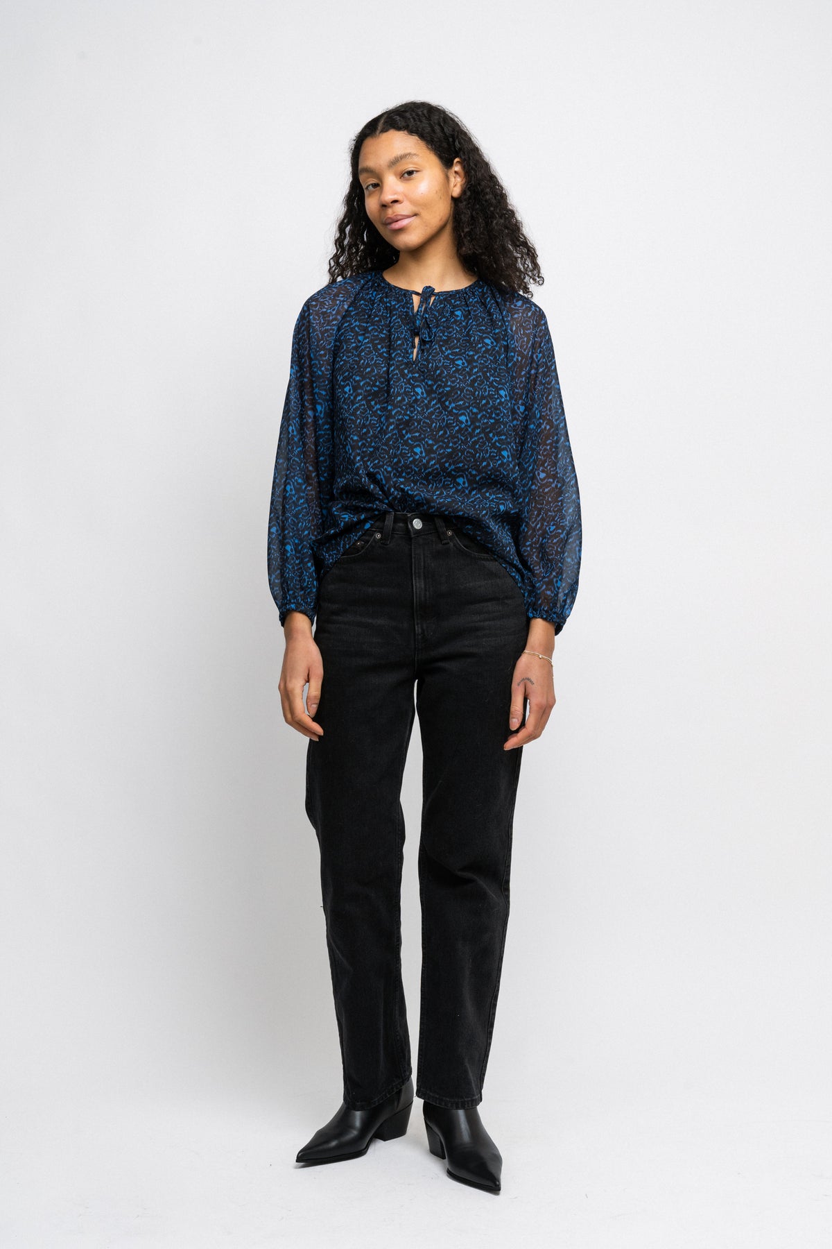 Naomi Blouse - Navy