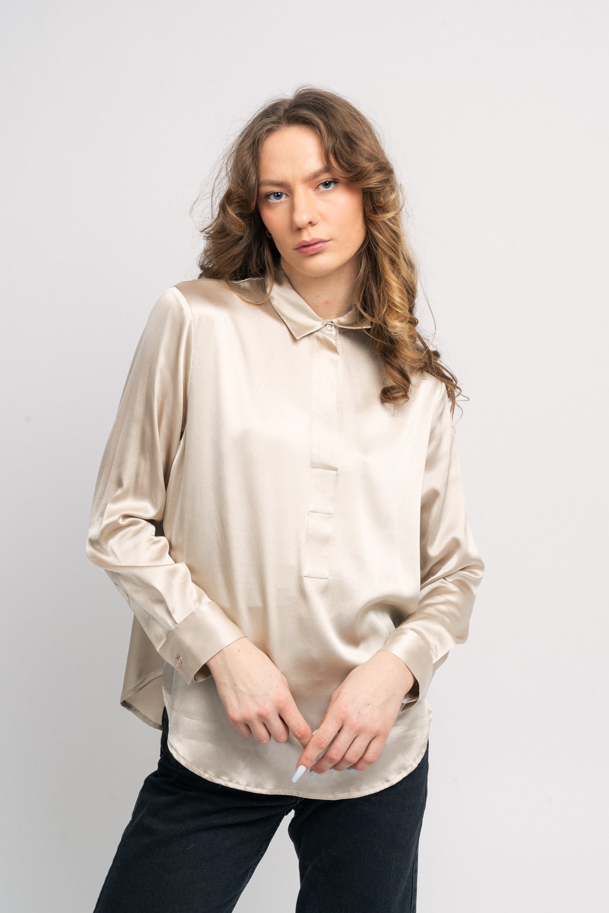 Leia Blouse - Sand