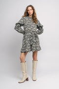 Yaspace Ls Dress S. - Black Pace Print