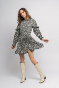Yaspace Ls Dress S. - Black Pace Print
