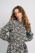 Yaspace Ls Dress S. - Black Pace Print