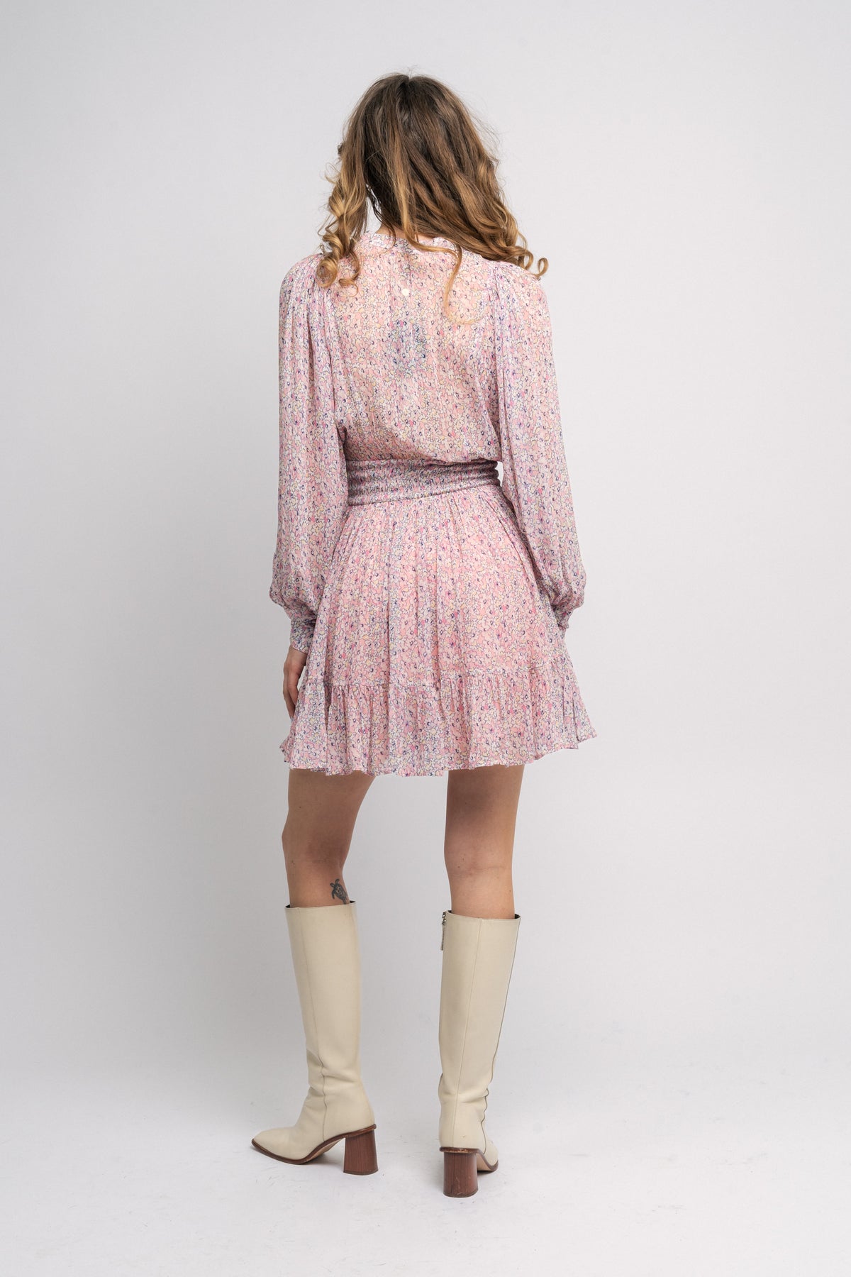 Georgette Mini Dress - Daisies