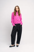 AlphaGZ Short Cardigan - Super Pink Melange