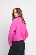 AlphaGZ Short Cardigan - Super Pink Melange