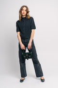 Small Honey Buckle Suede - Dark Green