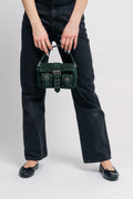 Small Honey Buckle Suede - Dark Green