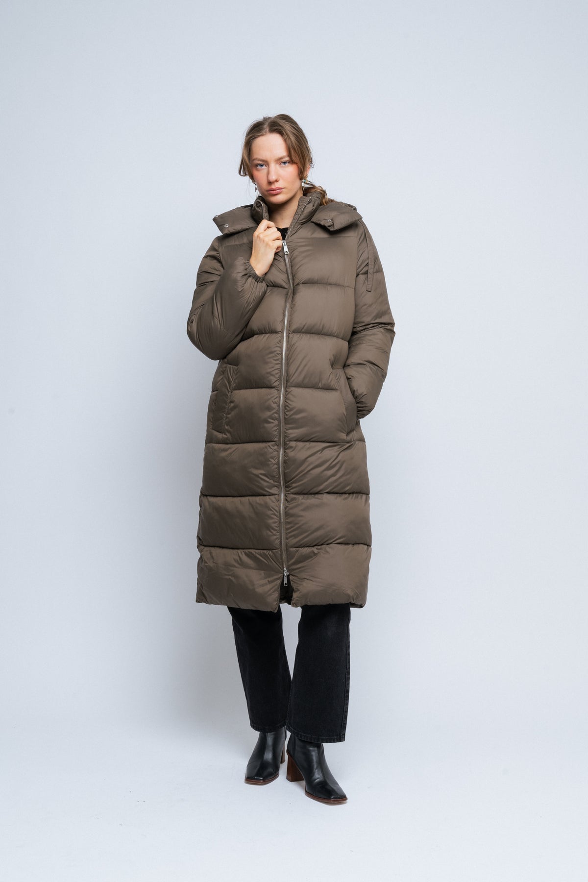 Stella Long Jacket - Espresso