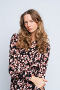 Bellamaya Rhian Klänning Aop - L Mahogany Flw