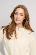 Elma Mohair Cardigan - White