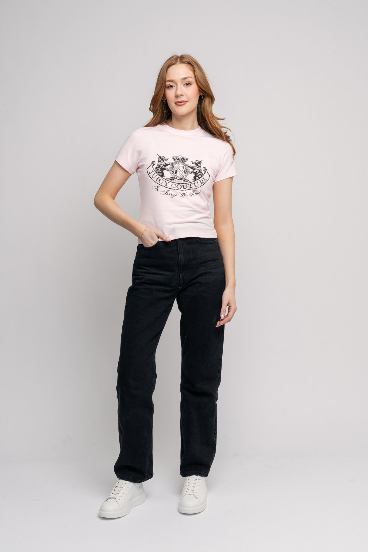 Enzo Dog Crest T-Shirt - Cherry Blossom