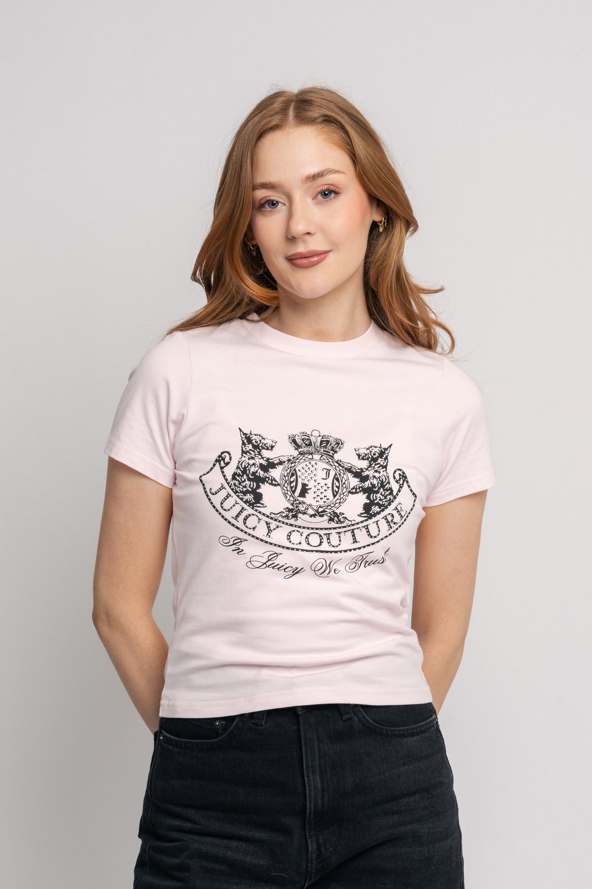 Enzo Dog Crest T-Shirt - Cherry Blossom