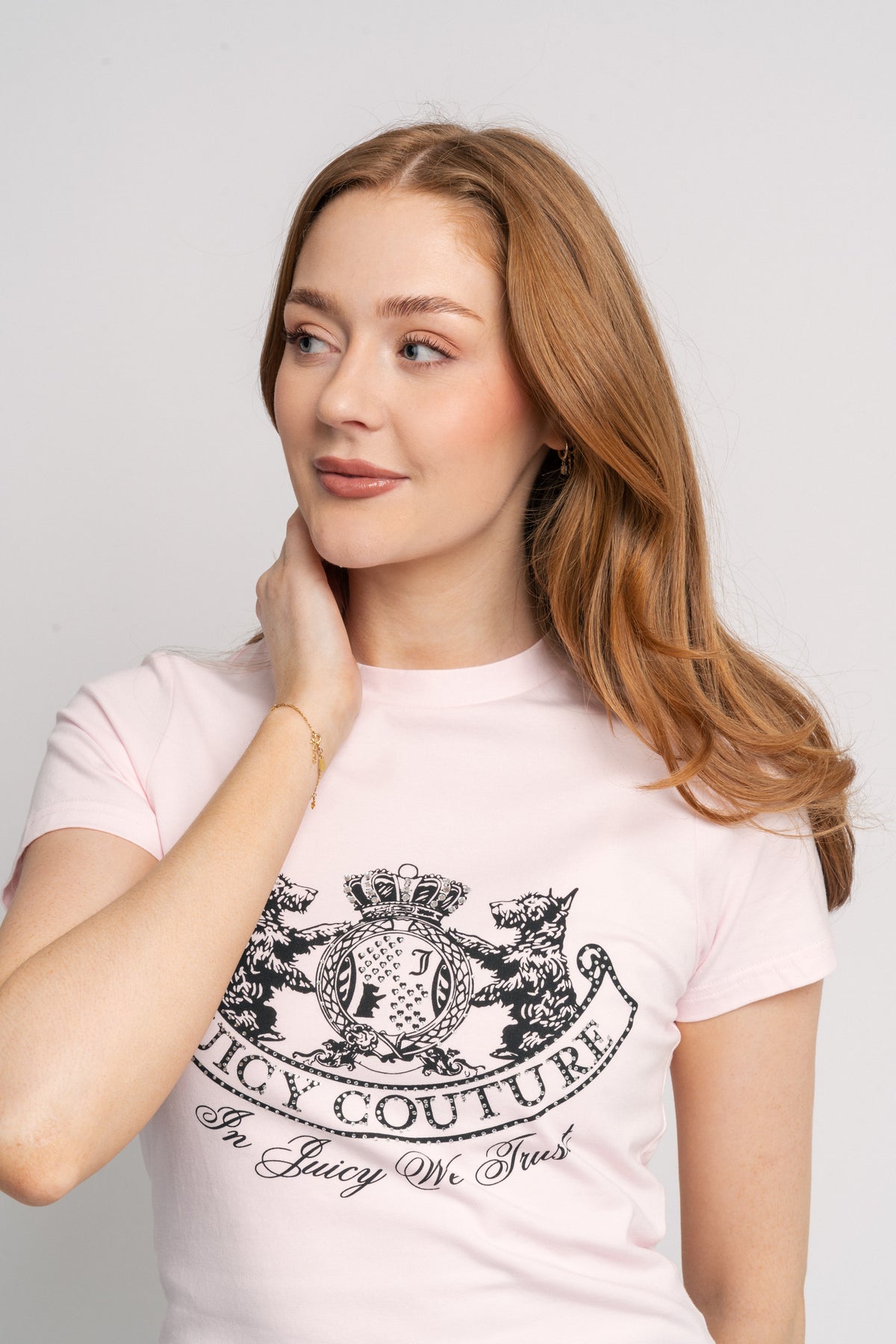 Enzo Dog Crest T-Shirt - Cherry Blossom