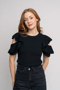 Melania Ray Top - Black