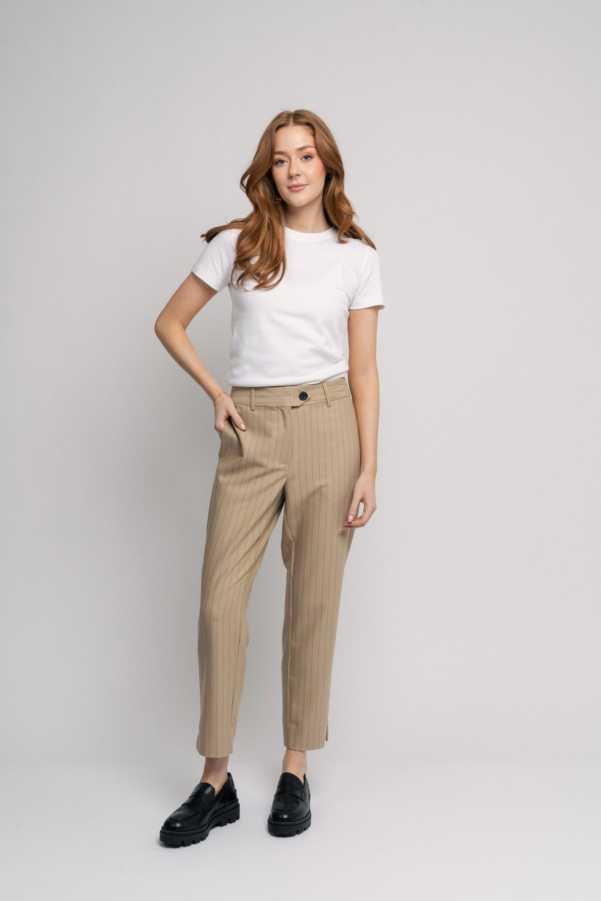 PimaCC Pin Cigarette Pant - Beige
