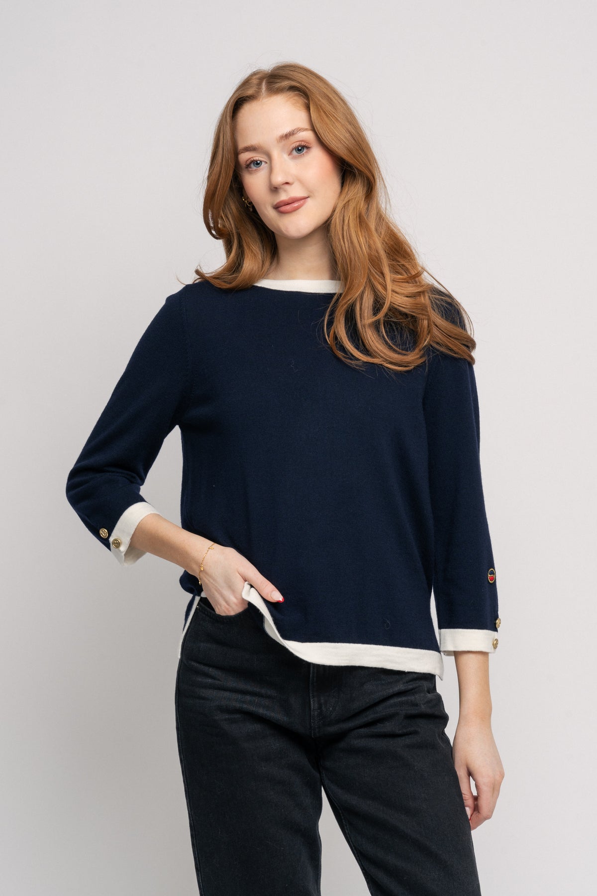 Helen Topp - Marin/Ecru