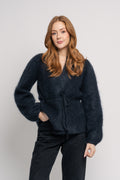 Fredrikke Chunky Cardigan - Dark Navy