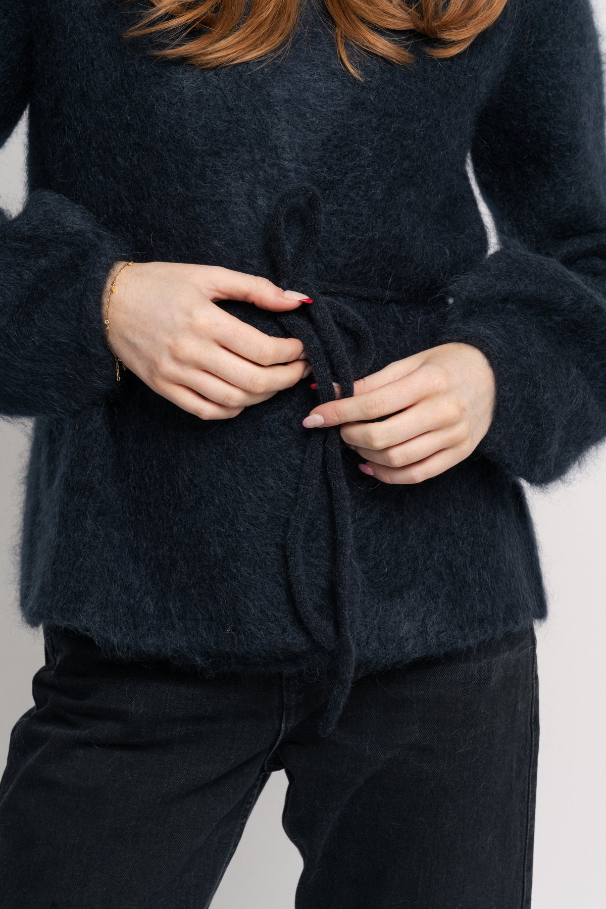 Fredrikke Chunky Cardigan - Dark Navy