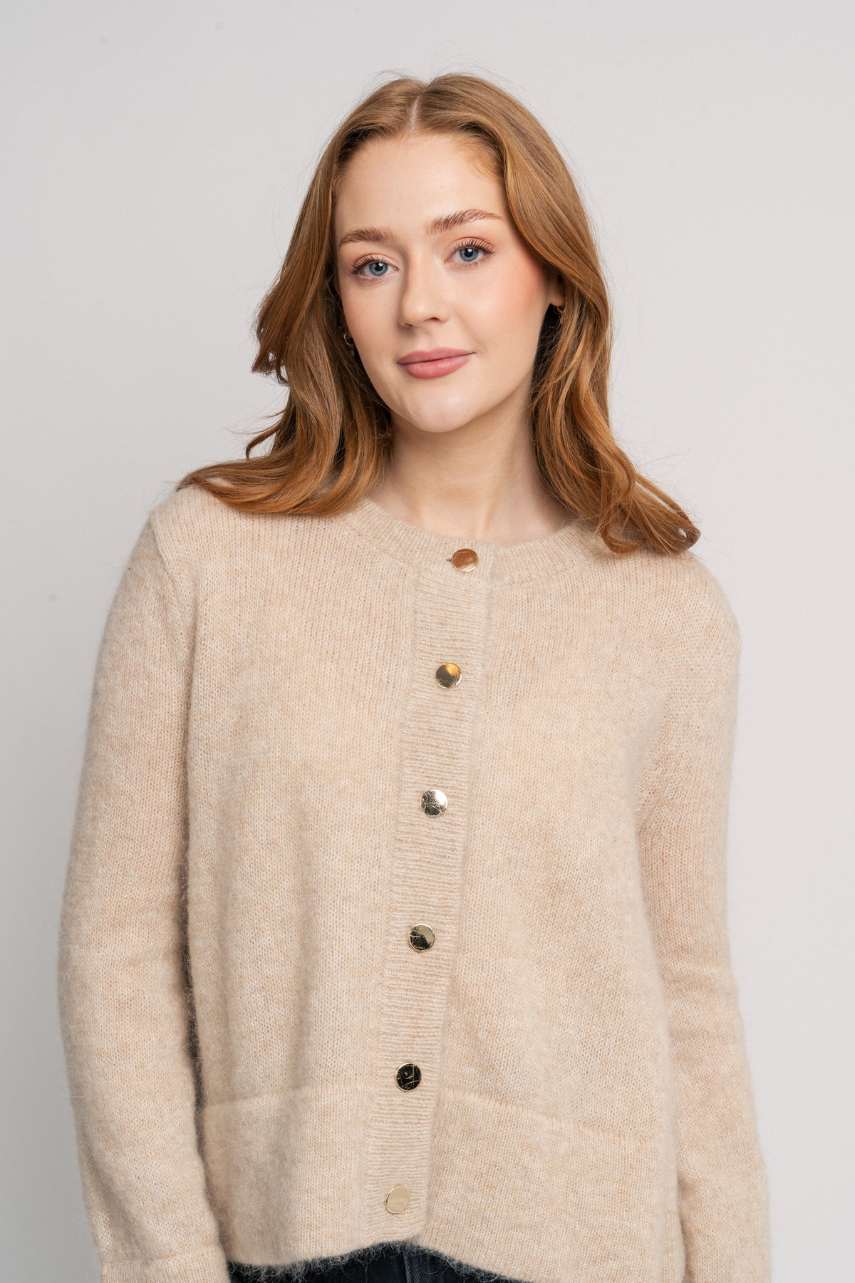 Iris Mohair Cardigan - Beige