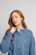Elma Mohair Cardigan - Jeans Blue