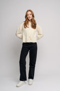 Elma Mohair Cardigan - White
