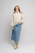 Fam Sweater Short - Bone White