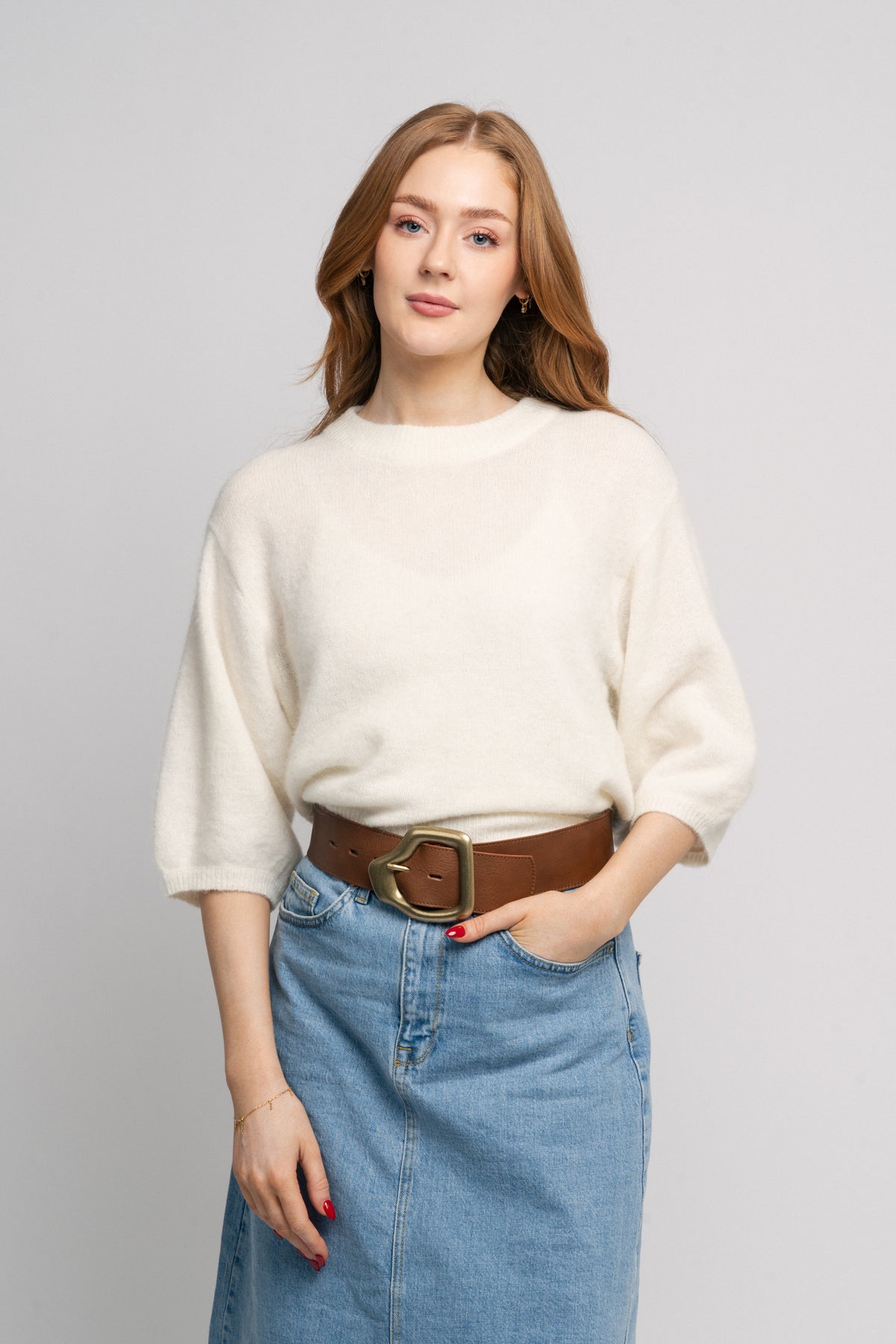 Petrinelle Hope 2/4 Pullover - Egret